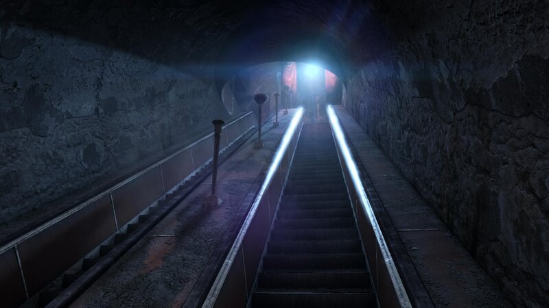 Staircase in Stone Tunnel
