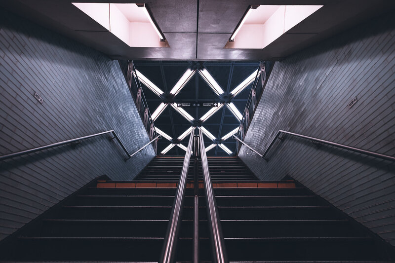 Staircase in Subway Station