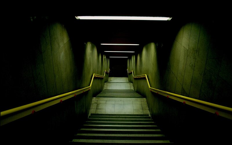 Staircase in Underground Tunnel