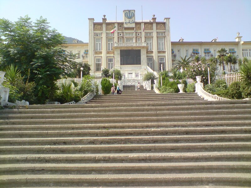 Staircase leading to a government building