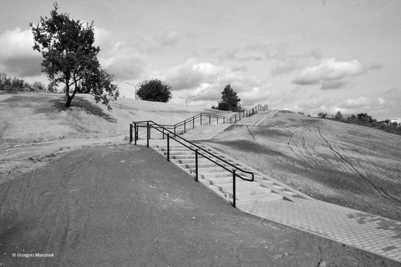 Staircase on a hillside