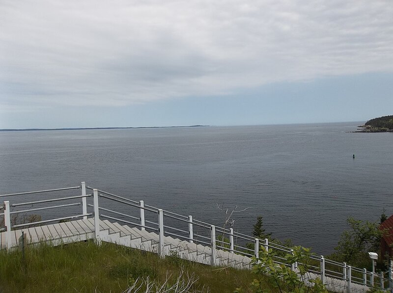 Staircase Overlooking Water