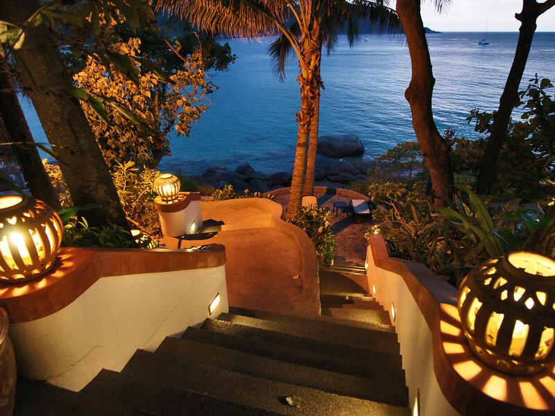 Staircase to Ocean View — Brown