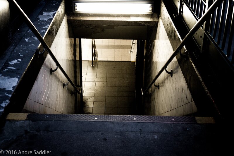 Staircase to Subway Entrance