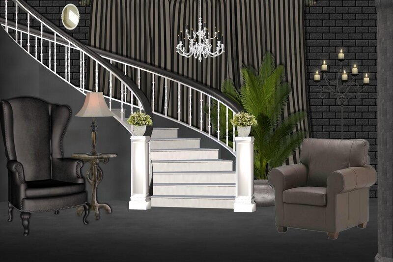 Staircase with Armchairs
