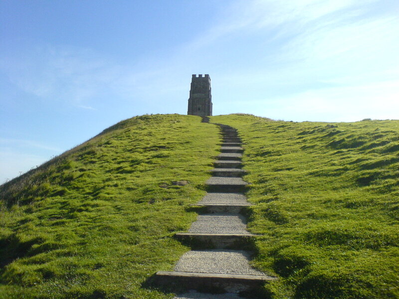 Stairway to a historic tower