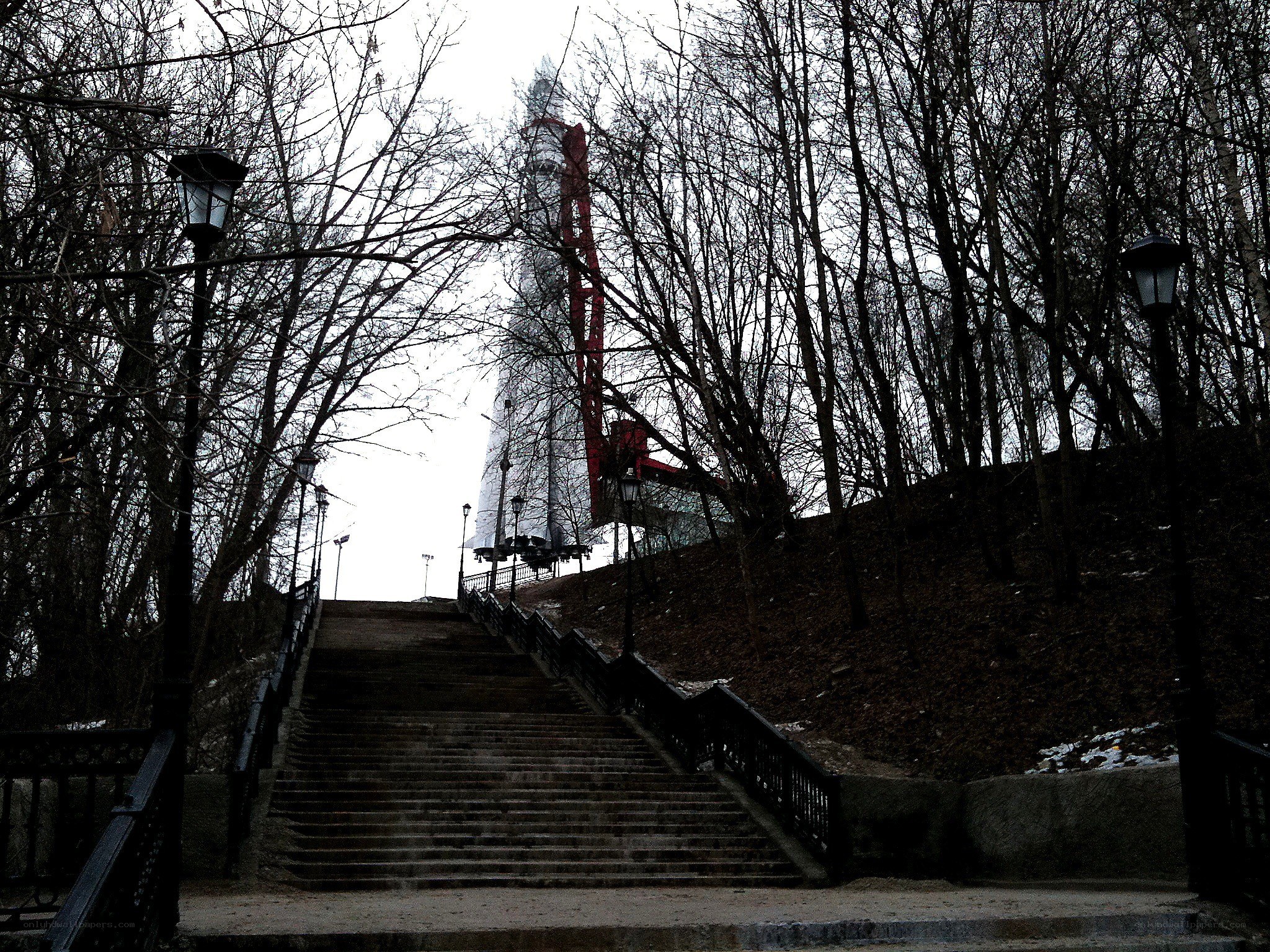 Stairway to a monument