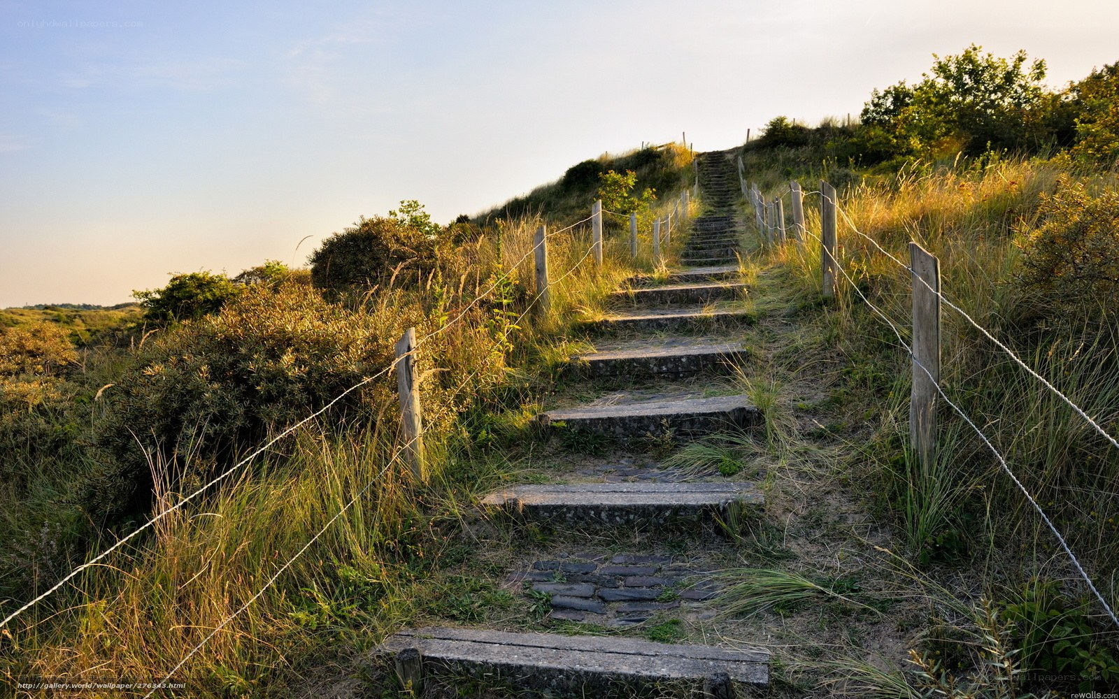 Stairway to the dunes