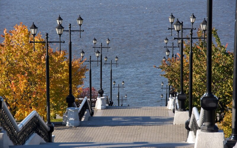 Stairway to the river