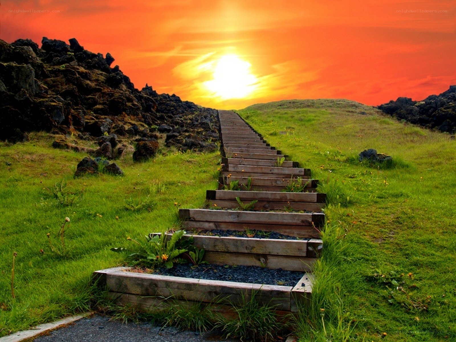Stairway to the sunset