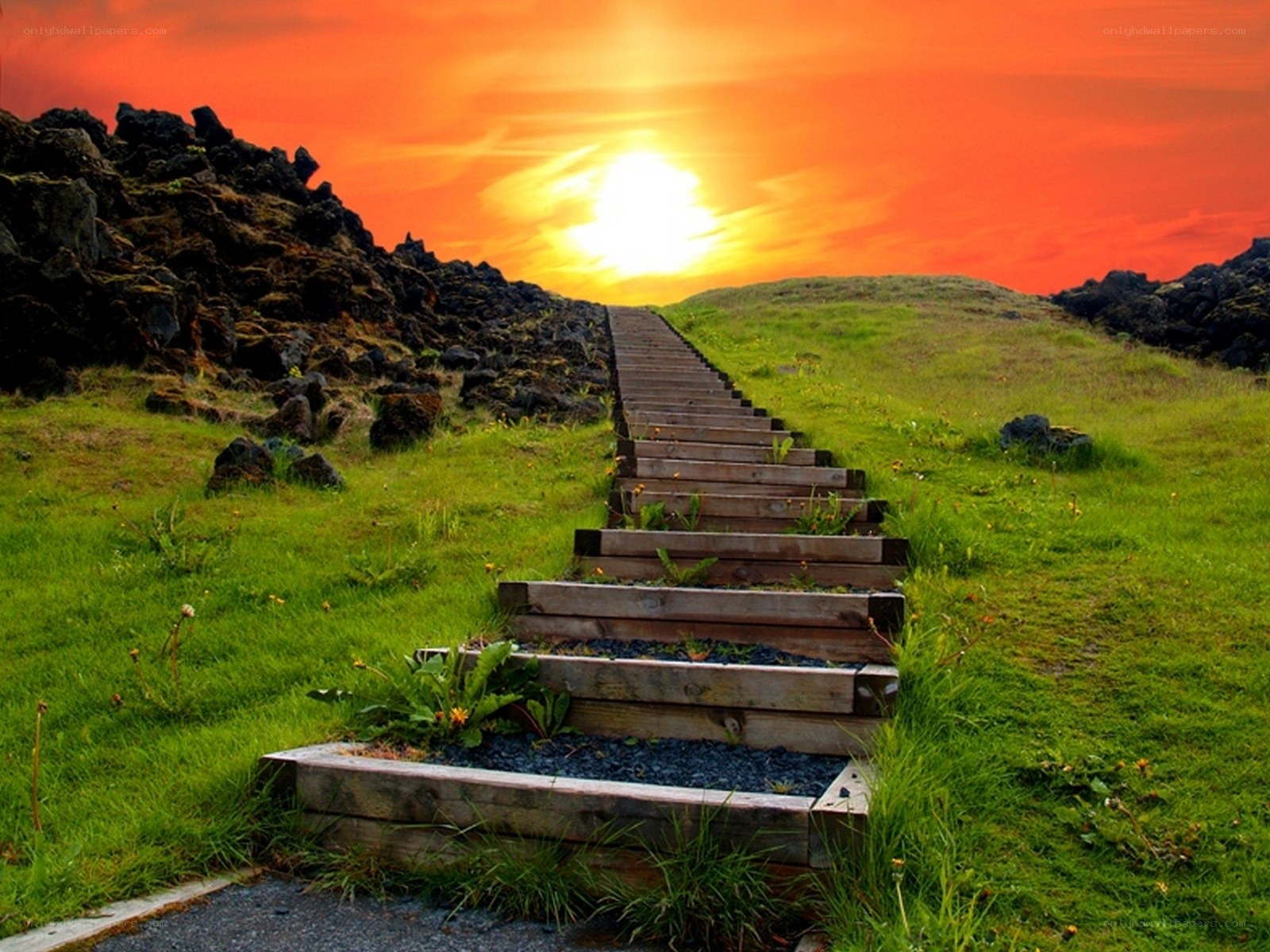 Stairway to the sunset