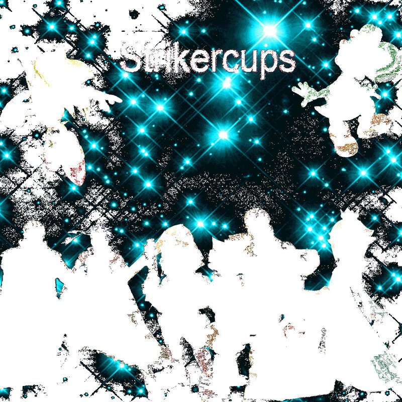 Stakercups logo with sparkles