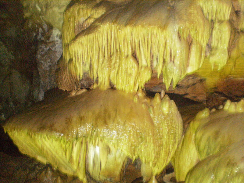 Stalactites and Stalagmites — Yellow