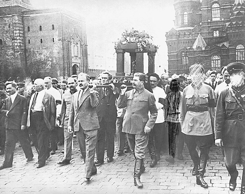 Stalin at a public procession