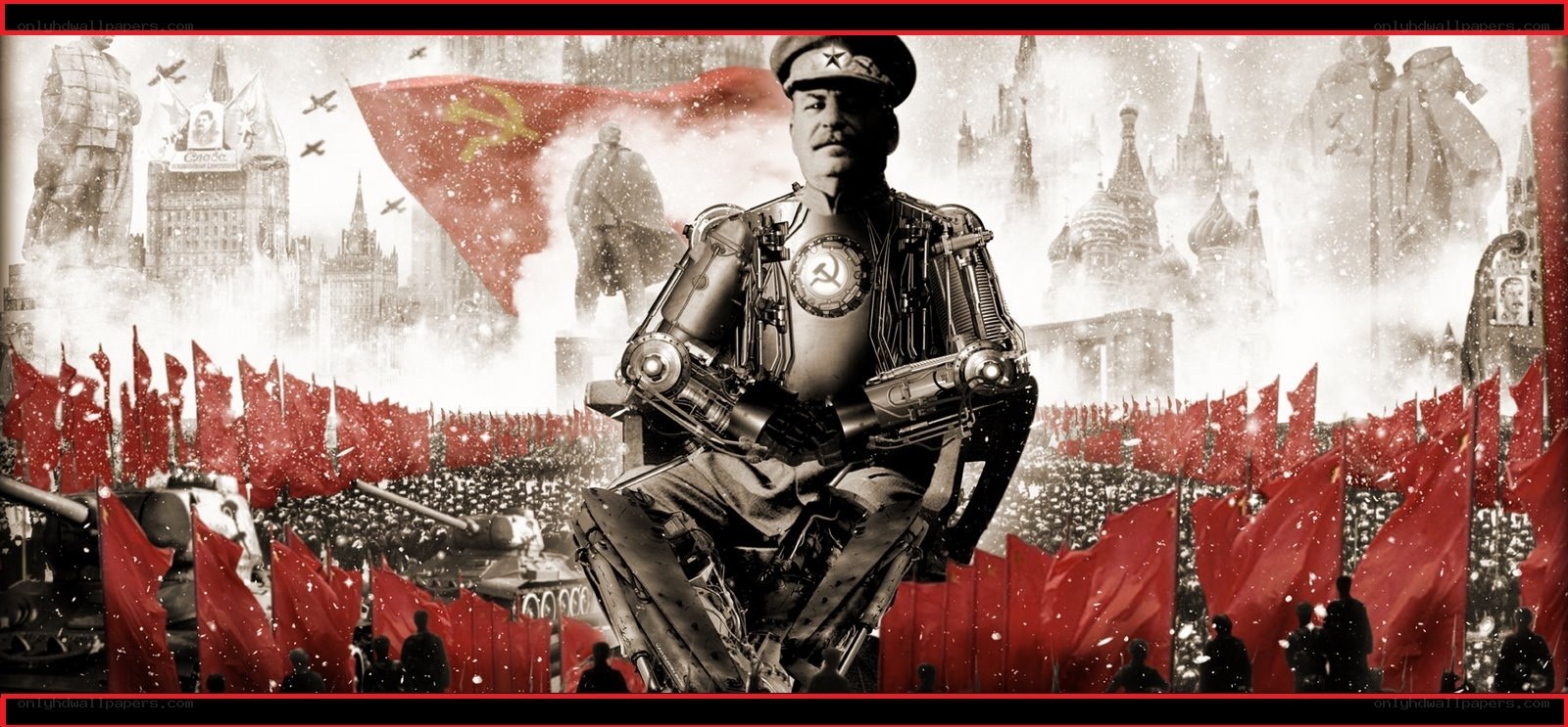 Stalin in robotic armor