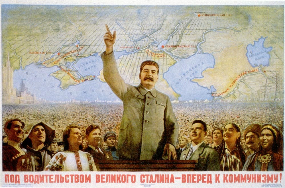 Stalin leads to communism