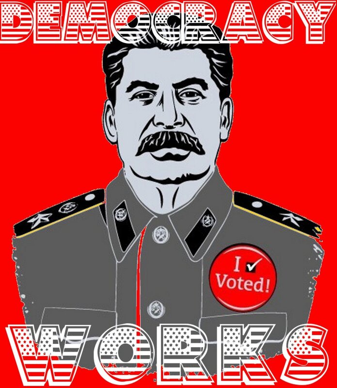 Stalin propaganda poster