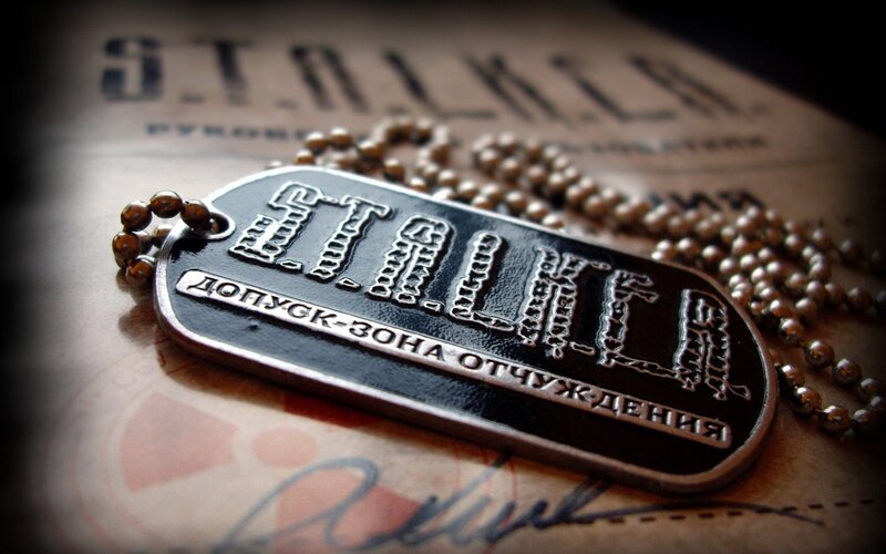 Stalker dog tag necklace