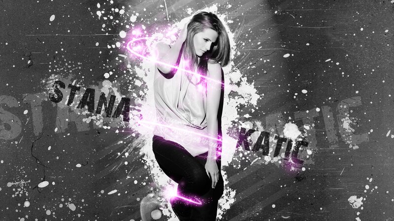 Stana Katic with glowing effects