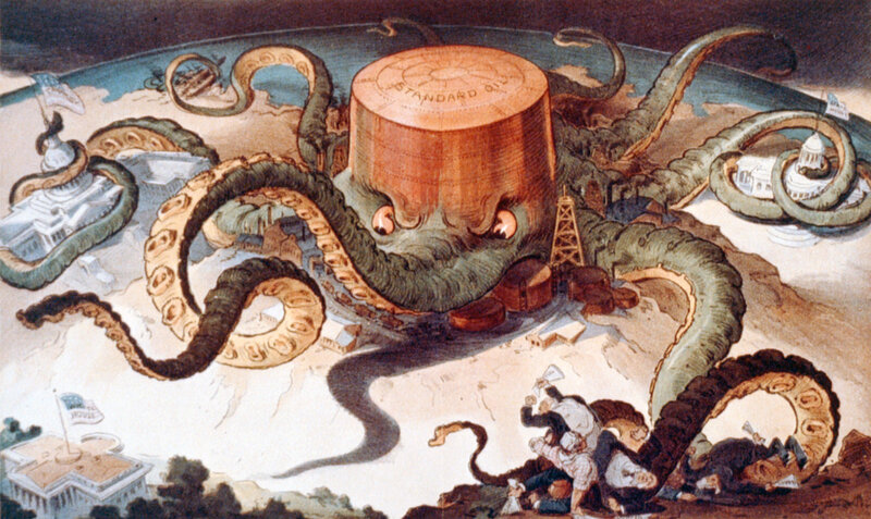 Standard Oil octopus cartoon