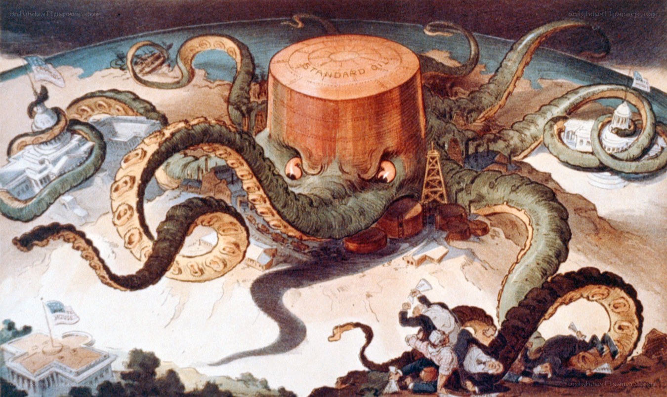 Standard Oil octopus cartoon