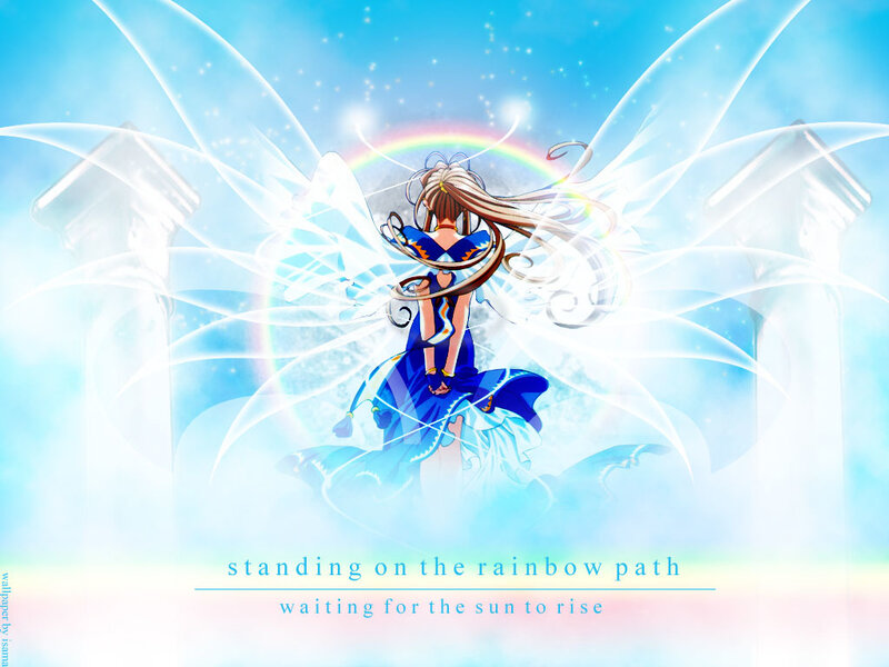 standing on the rainbow path