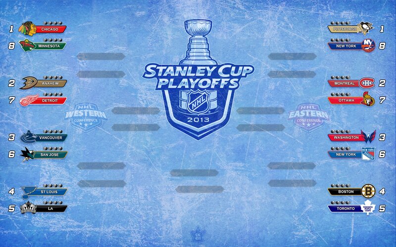 Stanley Cup Playoffs Bracket — Blue