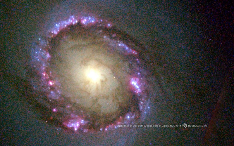 Star birth ring in galaxy
