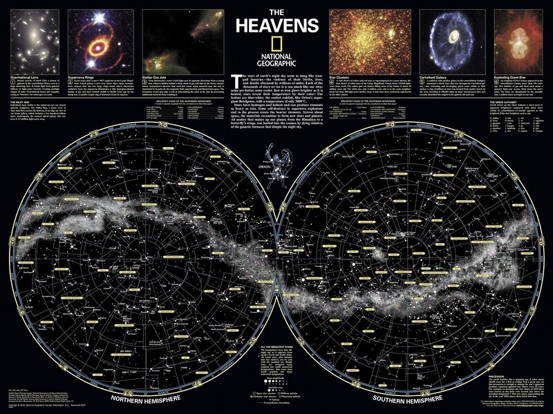Star Charts of Heavens