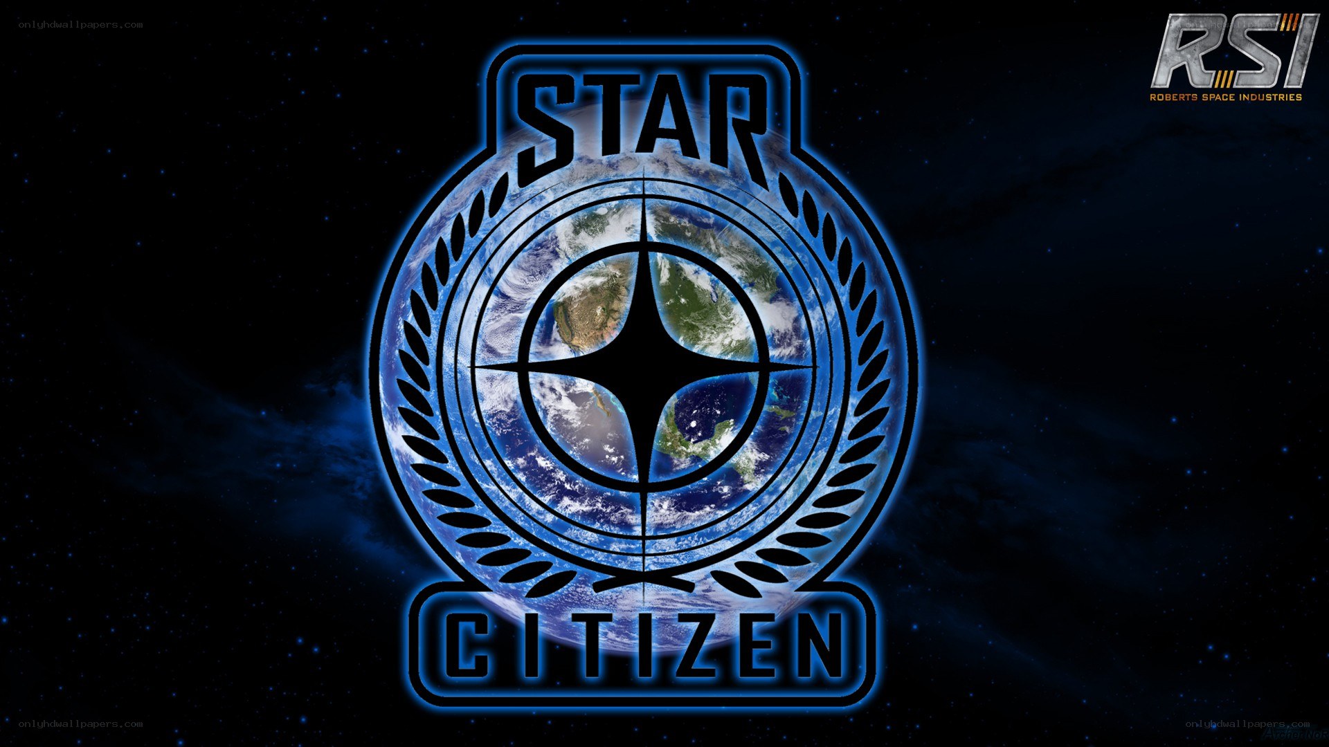 Star Citizen logo with Earth