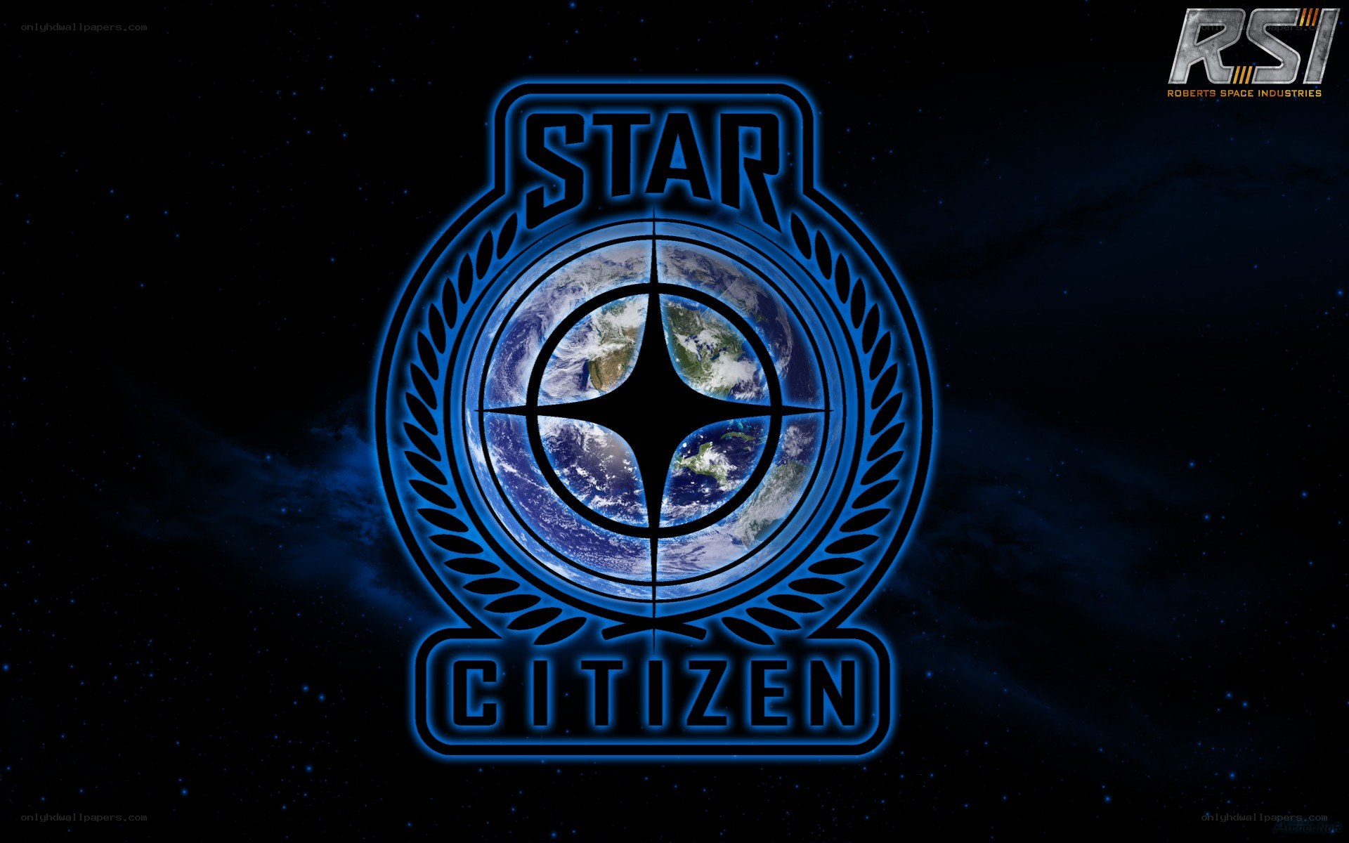 Star Citizen logo with Earth