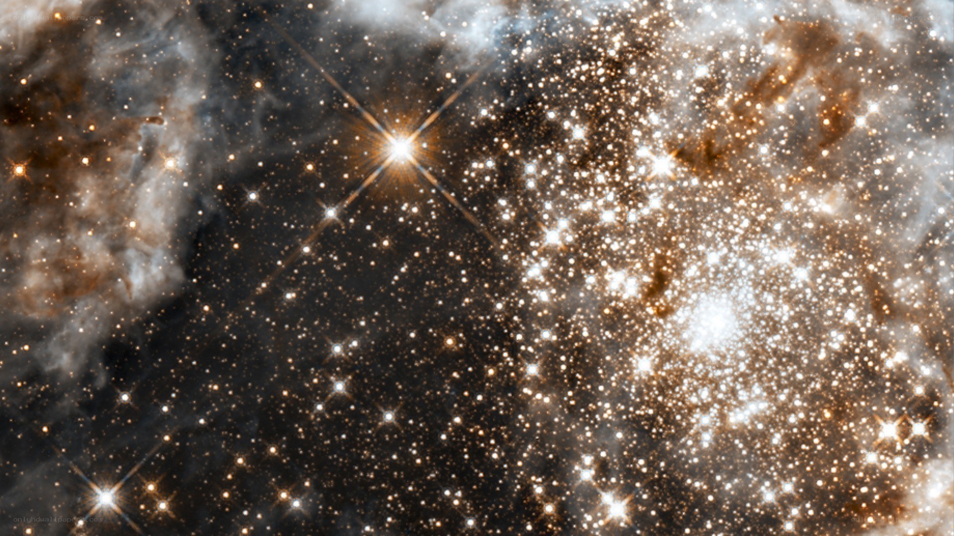 Star cluster in cosmic nebula
