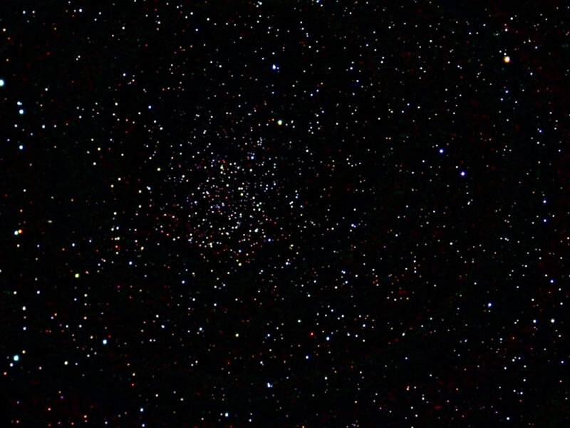 Star cluster in deep space