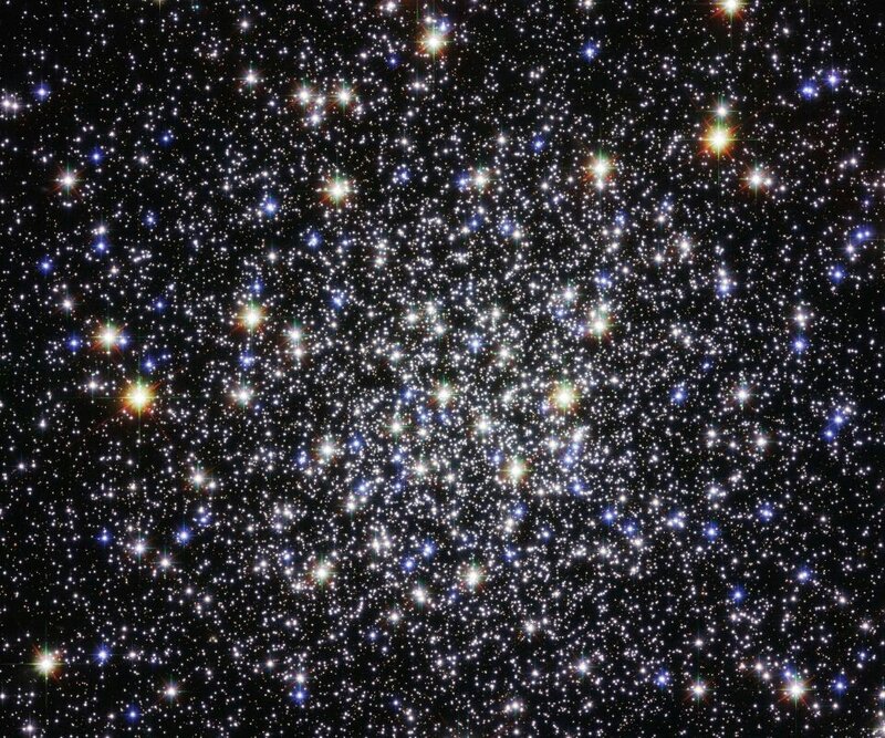 Star cluster in deep space