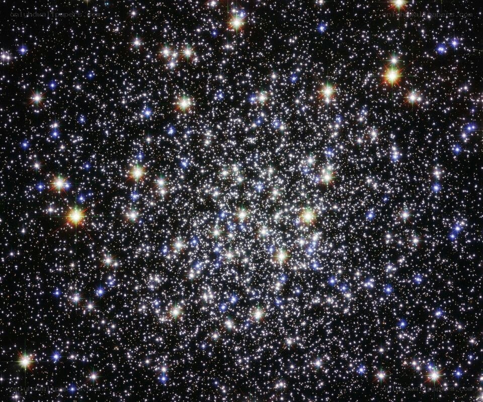 Star cluster in deep space