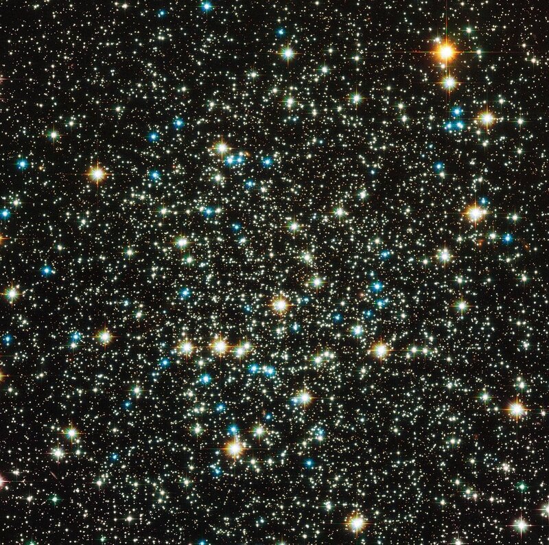 Star cluster in deep space