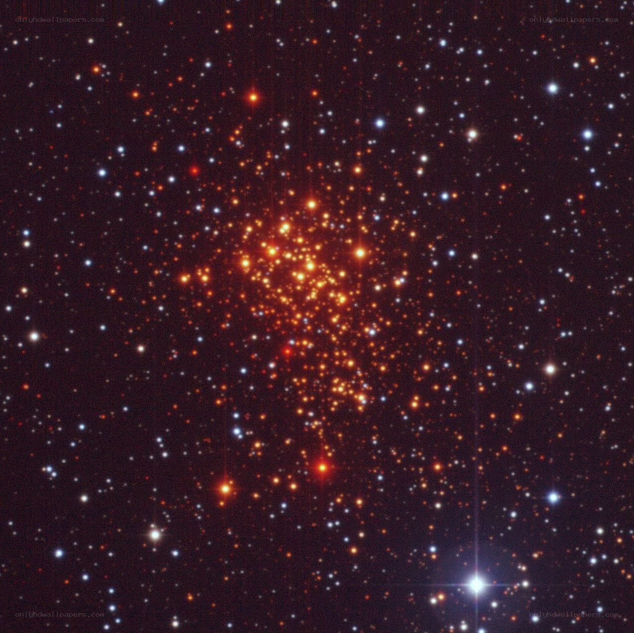 Star cluster in deep space