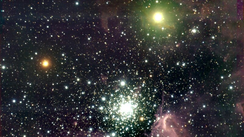 star cluster in deep space
