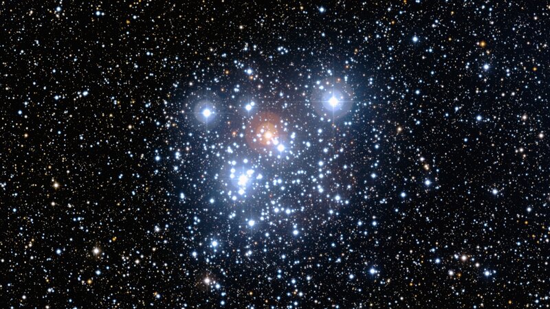 Star cluster in deep space