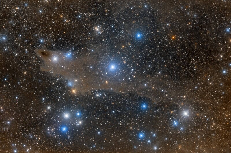 Star Cluster in Nebula — Black, Cosmic, Night