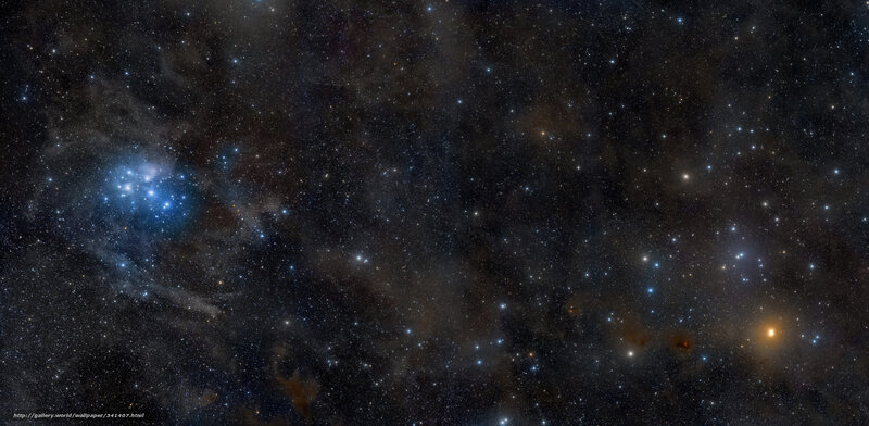 Star Cluster in Nebula — Black, Dramatic