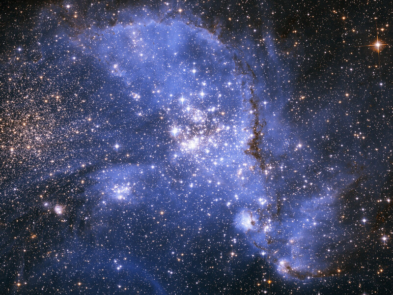 Star Cluster in Nebula — Gas Clouds