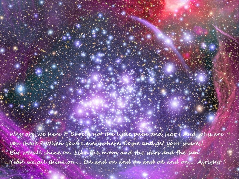 Star Cluster in Nebula — Purple