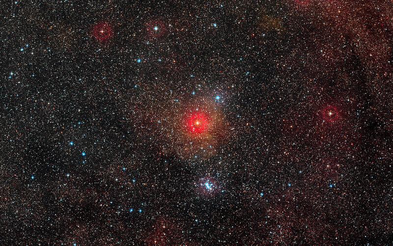 Star Cluster in Space — Black, Dramatic, Night