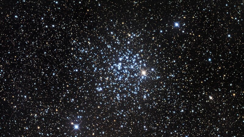 Star Cluster in Space — Black, Serene, Night, Photograph, Stars, Galaxy