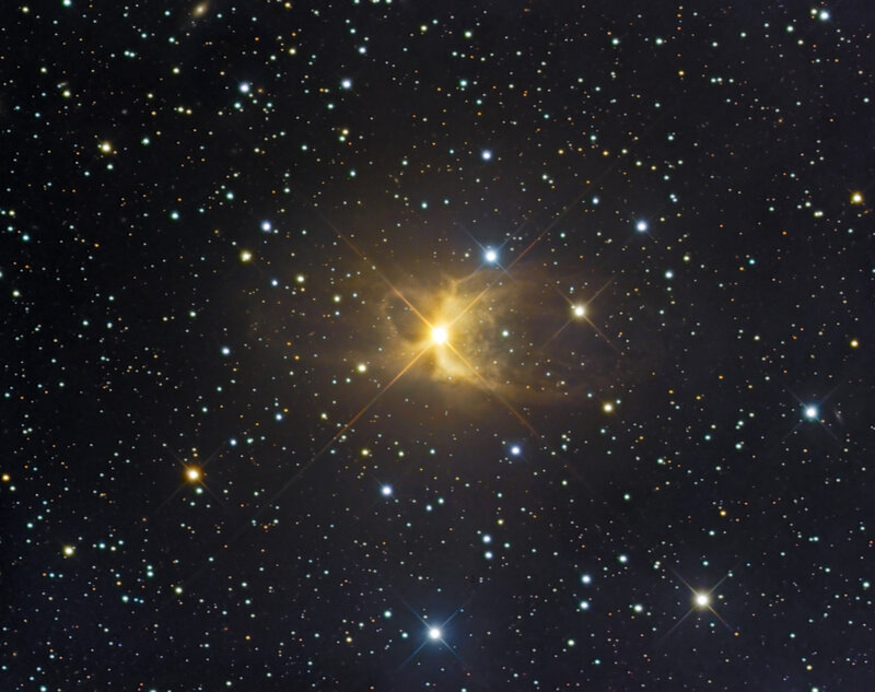 Star Cluster with Nebula