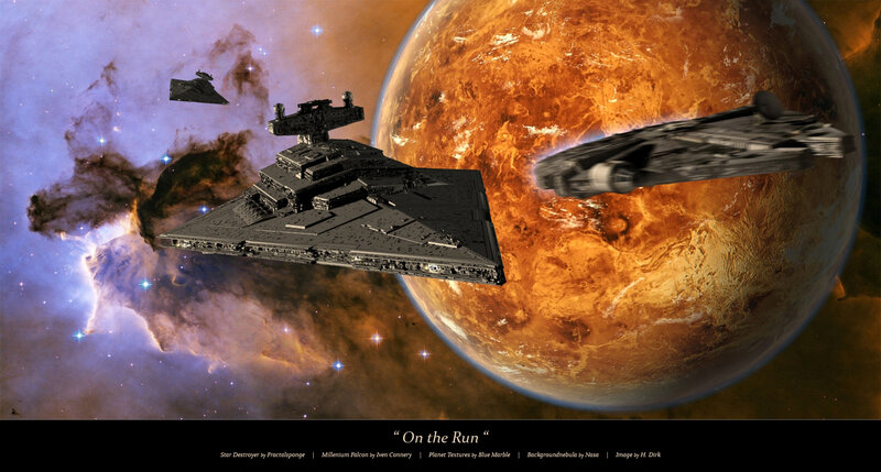 Star Destroyer Chase Scene