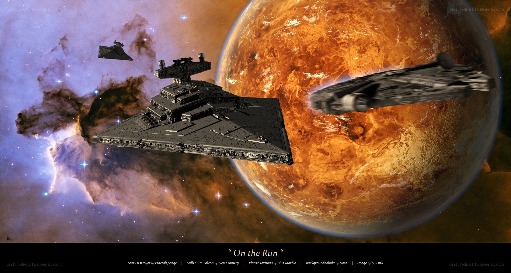 Star Destroyer Chase Scene