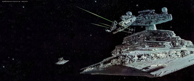 Star Destroyer in Space — Black