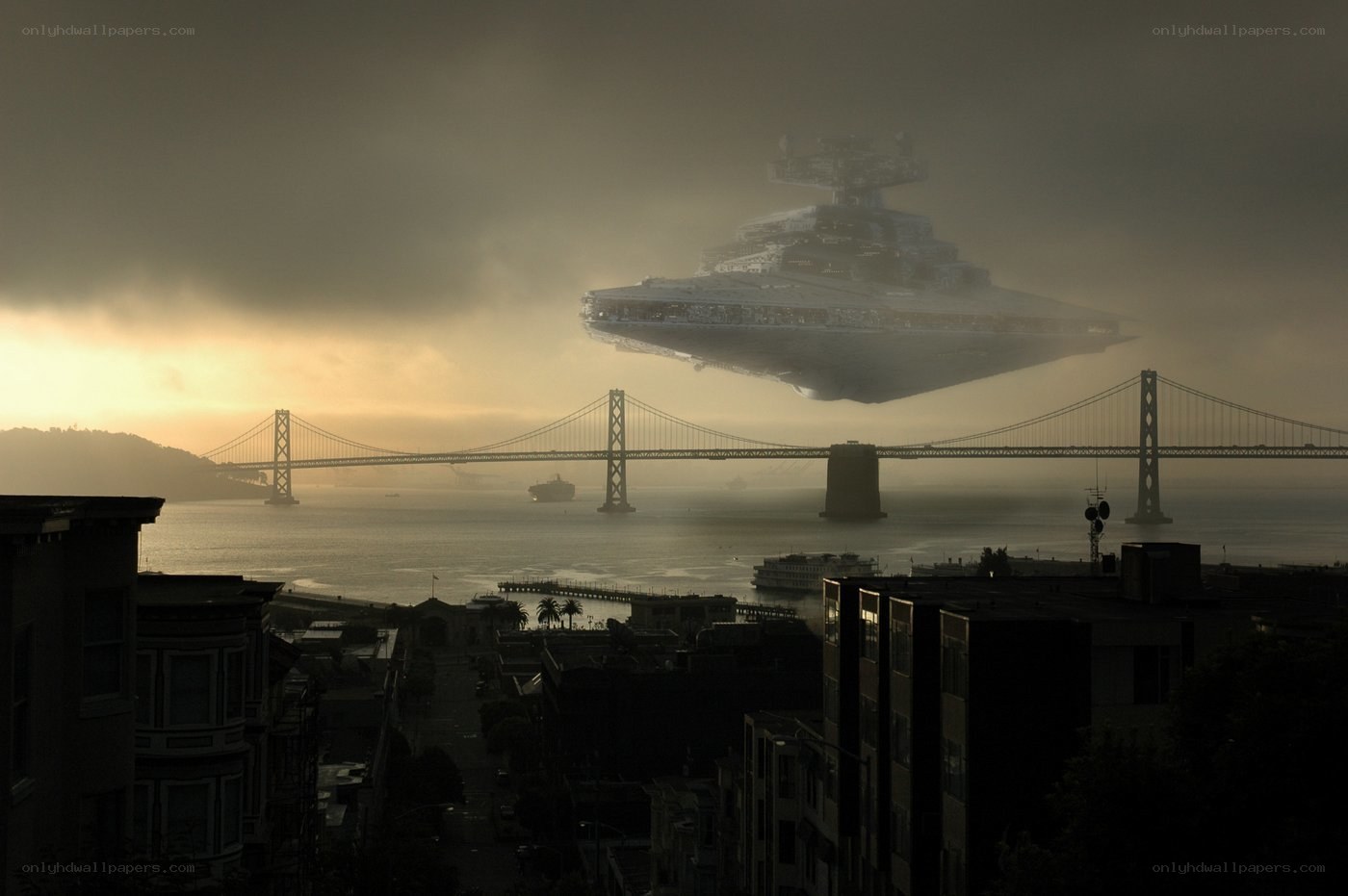 Star Destroyer over San Francisco